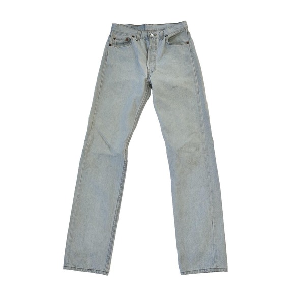 VINTAGE Levis 501xx Jeans Mens Tag 30x34 Blue Worn Button Fly 1991 90s USA
